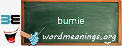 WordMeaning blackboard for burnie